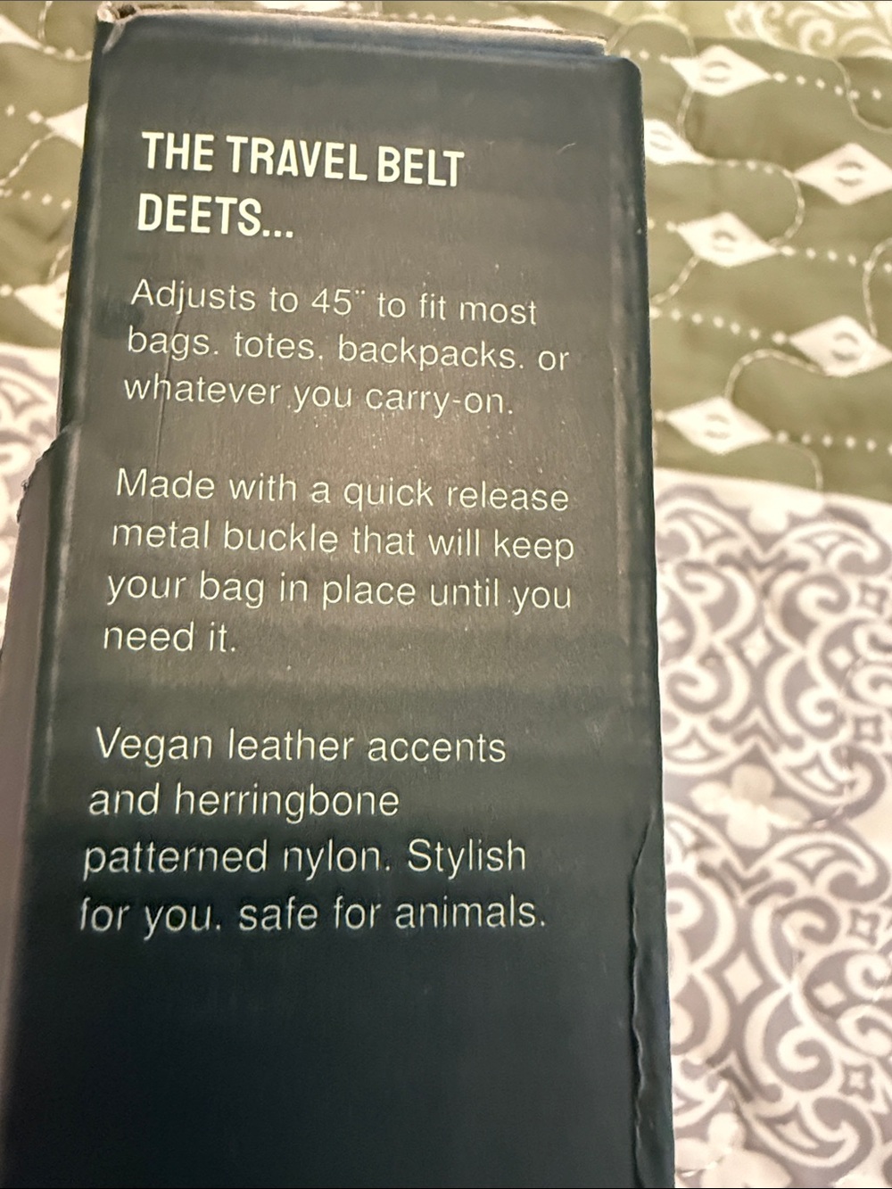 Cincha Travel Belt in Navy and Light Purple Stripes - Picture 3 of 6